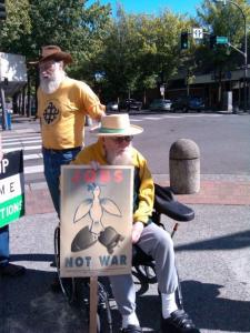 activist for peace, Bellingham, Washington USA