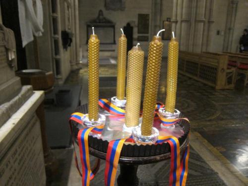 Armenian Remembrance candles, Dublin, Ireland