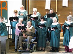 Choir, Kirkland United Church of Christ, USA -- photo by Ben Ulrich