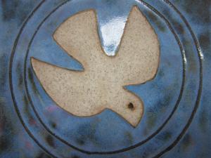 dove ceramic tile -- photo by Ana Gobledale