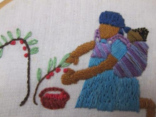 African Harvest, stitchery by Ana Gobledale