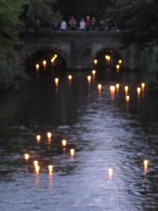 Hiroshima Day candles for peace, Salisbury UK - Ana Gobledale