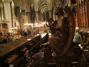 Angel, Salisbury Cathedral Quire -- by Ana Gobledale