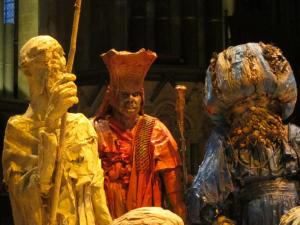 Three Wise Ones from the East, Life-size nativitiy scene, Salisbury Cathedral UK -- Ana Gobledale