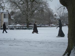 Salisbury in snow -- Ana Gobledale
