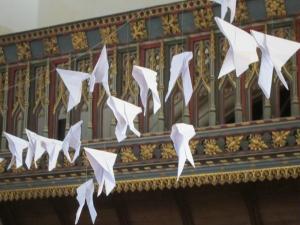 Peace doves, St James Avebury, Wiltshire