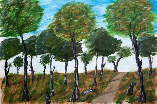 Trees - painted by Shirley Clymer